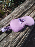 Bamboo sleep mask with amethyst crystal